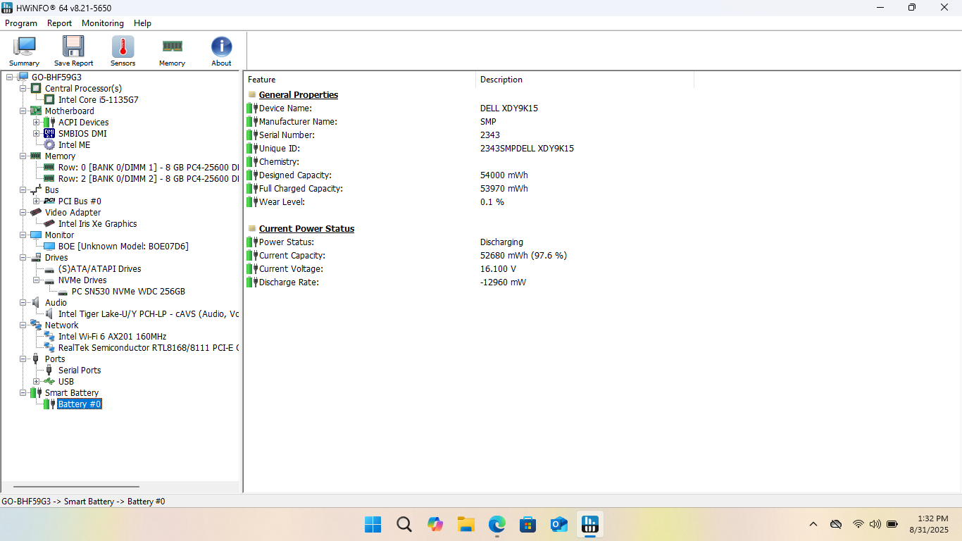 Dell Latitude 3520 Laptop, 15.6" FHD, i5-1135G7, 16GB, 256GB SSD - Photo 17